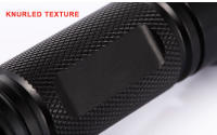 Linterna LED Superpotente 5 Modos De Iluminación L2 Torcha Para Ciclismo Nocturno Camping Senderismo Caza Y Actividades Internas Usar 18650 Negro Material De Aluminio - details 5