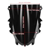 Parabrisas De Motocicleta Topteng De Plástico ABS Para Yamaha YZF R3 2019 2020 Accesorios De Motocicleta Altura 14 Cm Peso 0.37k - details 0