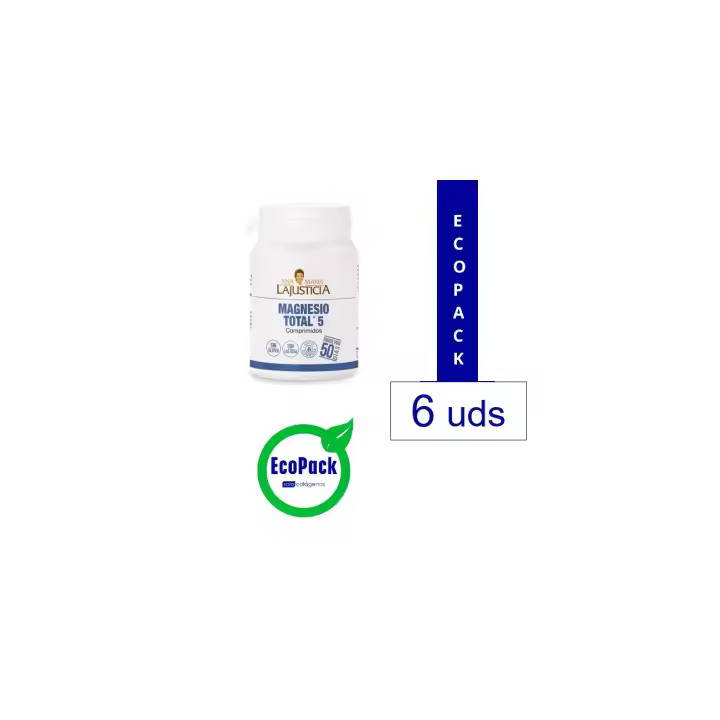 Ana Maria Lajusticia Pack 6 Magnesio Total 5 Sales 100 Comp - Suplemento Saludable - 1