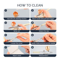 Pistola De Pintura Con 3 Niveles De Presión Para Arte De Uñas Maquillaje Tatuaje Pintura De Pasteles Rociador De Hidratación Para La Cara - details 8