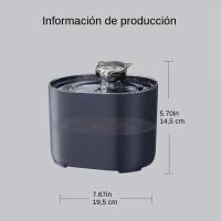 Fuente De Agua Para Gatos Con Filtro Y Bomba Eléctrica USB Silenciosa Dispensador De Agua Para Mascotas Auto Recirculante Forma De Oreja De Gato - details 7