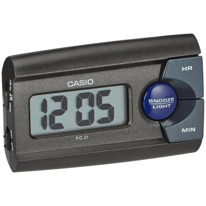 Casio Pq-31-1ef  Despertador Digital Para Unisex Color Negro - 1