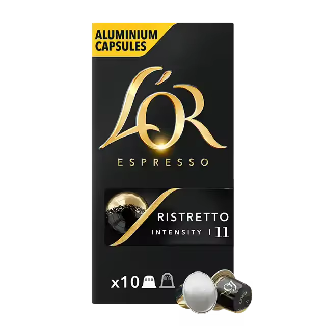 Pack de 5 - L'Or Espresso Café Ristretto Intensidad 11compatibles con máquinas Nespresso (R)* (5 Paquetes de 10 cápsulas) - 1