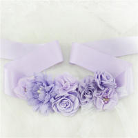 Cinturón De Encaje Con Flores Para Mujer Y Niñas Cinturón De Boda Con Diamantes Y Lentejuelas Para Vestido De Boda - details 3