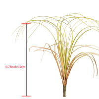 1PC Decoración De Plantas Verdes Falsas Para Escena De Boda Caudal De Perro Con Paja De Ajo Y Cattail Adorno De Interior Para Mesa - details 9