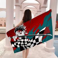 Toalla De Playa Demon Slayer Para Niños Toalla De Baño Personalizada Toalla De Piscina Regalo De Vacaciones Toalla De Picnic Toalla De Fiesta Tamaño 30x60 Cm Material Poliéster/Celulosa Absorbente Y Secado Rápido - details 7