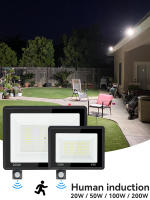 Proyector De Luz Exterior LED Con Sensor De Movimiento PIR 20W 30W 50W 100W 200W AC220V Impermeable Para Jardín Y Paisajismo - details 4