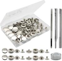 Kit De 12 Piezas De Cierres De Cuero Y Metal De Alta Calidad Con Botones De Tapa Y Rivetes Para Muebles Y Accesorios - details 5