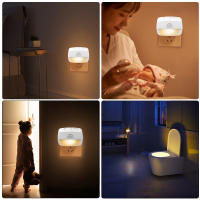 Lámpara Nocturna LED Con Sensor De Movimiento Inteligente EU Plug 220V Para Sala De Estar WC Pasillo Escalera Cocina Dormitorio - details 6