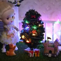 Mini Árbol De Navidad Para Decoración De Casa De Muñecas Modelo De Árbol De Xmas Accesorios De Miniatura Material De Madera - details 5