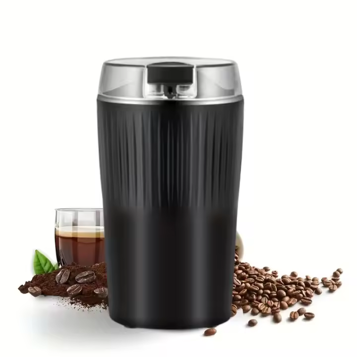 Molinillo de café eléctrico de 3,5 OZ, accesorios de cocina con Control de botón pulsador de un toque para granos, especias y más - 1