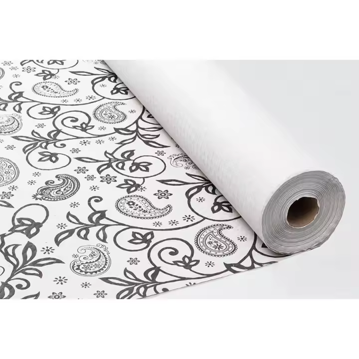 Rollo mantel papel blanco 1,2x100 Decorado Cachemir - 1