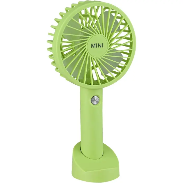 an, Mini ventilador portátil de mano con batería de 2500 mah, ventilador de mesa de escritorio personal de 3 velocidades de viento con base para el hogar, oficina, tienda de maquillaje al aire libre, Trav - 1