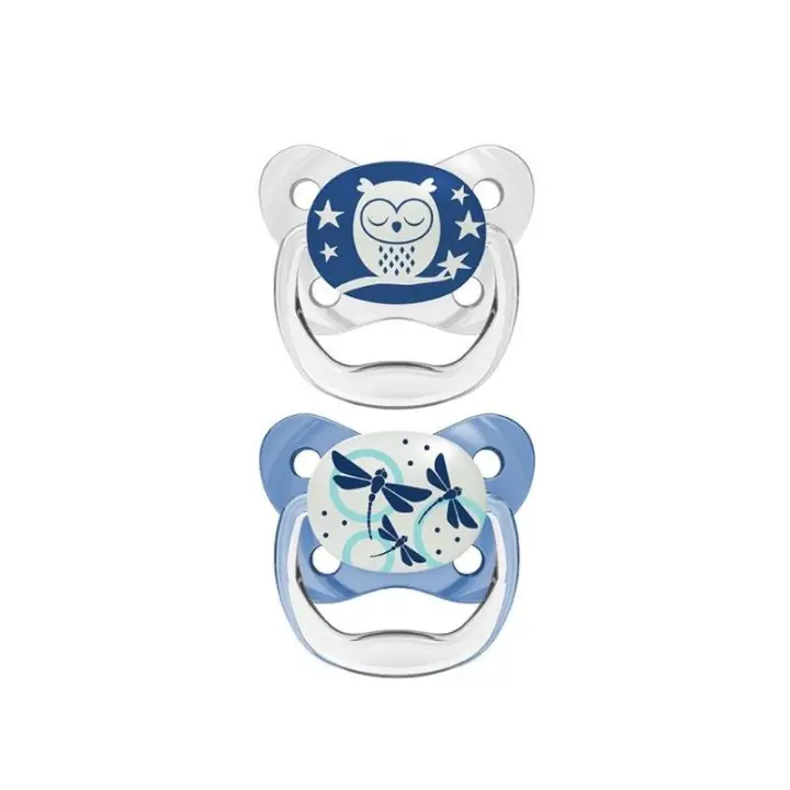 Dr. Browns Chupete Silicona Nocturno Prevent Azul 0-6M 2U - 1