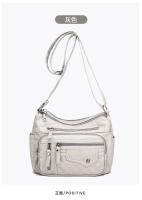 Bolso Bandolera De Cuero Suave Para Mujer 2024 Casual Con Múltiples Bolsillos Retro Bolso De Mano Para Damas Bolsos De Hombro - details 9