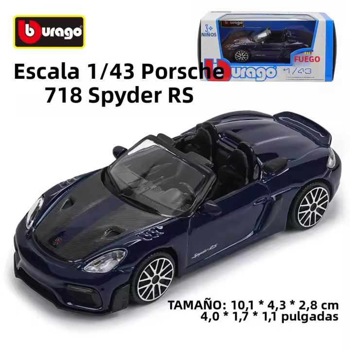 Modelo De Coche De Lujo Bburago 1:43 Porsche 911 GT3 Lamborghini 800-4 Toyota Colección De Ornamentos De Juguete De Casting Metálico Sin Batería Para Adultos Y Niños - 1