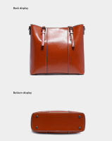 Bolso De Hombro Para Mujer Zency De Cuero Genuino De Alta Calidad Lujo Diseñador Gran Capacidad Bolso De Mano OL Tote De Cuero Vacío - details 12