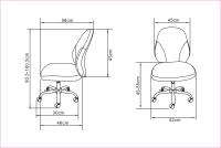 Furniture Style S.L. Silla de Oficina Furniture Style Estela en Símil Piel Blanco o Negro - details 5
