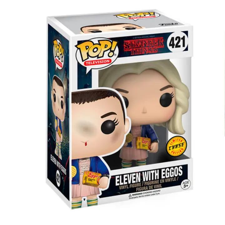 FIGURA FUNKO POP STRANGER THINGS ELEVEN WITH EGGOS CHASE EDITION 9 CM - Nuevo a Estrenar - Original FUNKO - Miniatura POP - Figura de Colección Funko - 1