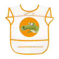 MS bebe -  Pack de 7 baberos para bebé - Pack de 7 Baberos Impermeables para Bebés de 6 a 12 meses | Divertidos estampados surtidos con Animales - details 6