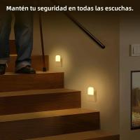 Juego De 1/2 Luces Nocturnas LED Inteligentes Mini Luz Blanca Cálida Ajustable Sensor De Luz Plug-In Para Dormitorio Baño Cocina - details 0