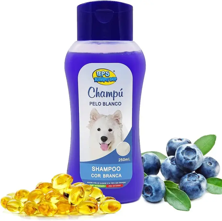 STARLEY-BPS Champú Intensificador Especial para Pelo Blanco, para Todo Tipo de Pelo, Shampoo para Perro, Cachorro, Mascotas Perros Animales Domésticos 250 ML - 1