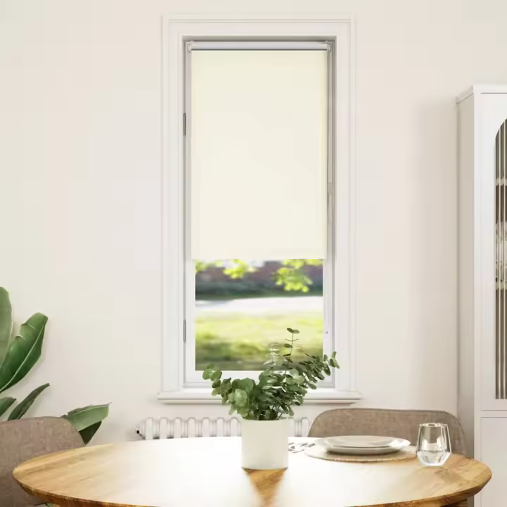Estor Enrollable Opaco Blanco Roto 45x175cm Tela Ancho 40,7cm - 1