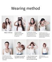 Pelucas Sintéticas De Larga Duración Para Mujer Con Resaltos Marrones Y Textura Rizada Fibra De Alta Temperatura Peluca Completa Cómoda Ajustable - details 7