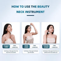 Masajeador Facial Y De Cuello EMS Con Terapia De Luz Roja Belleza Dispositivo Antienvejecimiento Vibration Sonic Reducción De Doble Barba Levantamiento De Piel - details 7