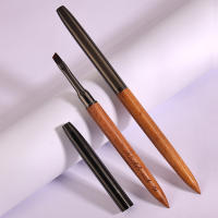 Pincel De Manicura Con Mango De Madera Antideslizante Para Dibujar Líneas Francesas Y Pintura De Flores Herramienta DIY Para Detalles Finales Reutilizable - details 1