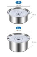 Tazón Flotante Para Mascotas 2L/3L Acero Inoxidable Dispensador De Agua Portátil VOORD Pet Supplies Para Perros Y Gatos - details 10