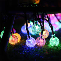 Luces De Cadena Solar De Cristal Globular IP65 39FT Con 100 LED Y 8 Modos De Iluminación Para Exterior Halloween Y Navidad Fiesta - details 13