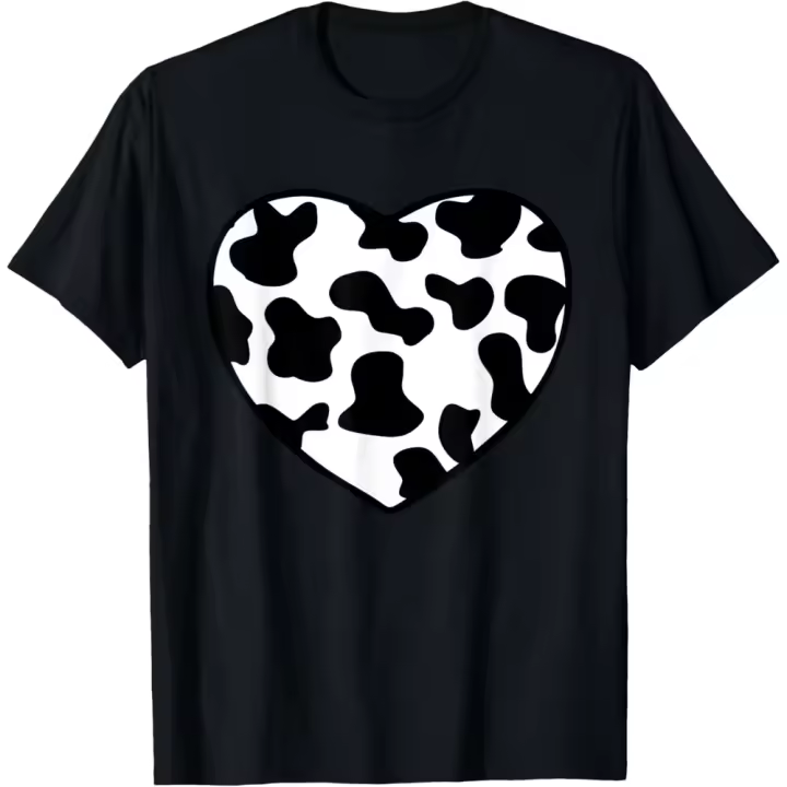 Camiseta de Manga Corta, 100% Algodón, Ropa Unisex para Hombres y Mujeres en 5 Tallas, Camiseta Negra, Cuello redondo con estampado. - 1