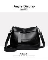 Bolso bandolera de hombro versáril para desplazamiento, Pequeño, Cuadrado, de cuero elegante, Moderno, de gran capacidad, Con múltiples compartimentos y cuero Lavado simple. - details 4