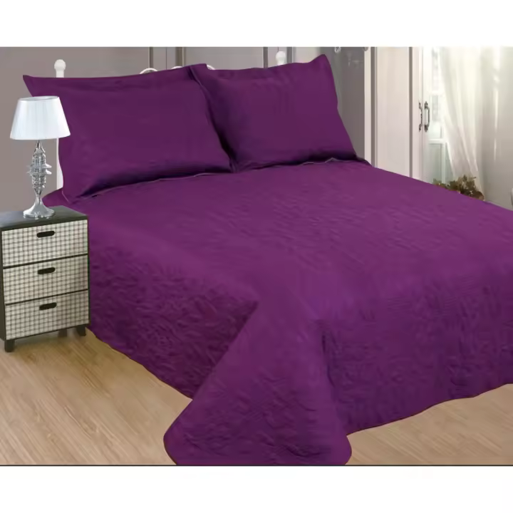 KingnetStore Colcha Boutí Cosida，Colcha Bouti Rombos Lisa ，Entretiempo, Primavera y Verano, Fina, Extra Suave y Liger，190X260CM - 1