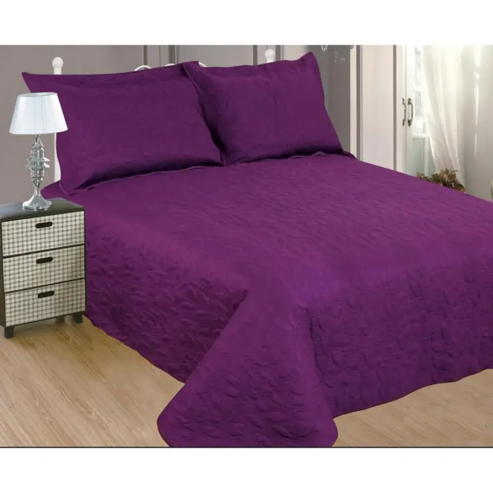 KingnetStore Colcha Boutí Cosida，Colcha Bouti Rombos Lisa ，Entretiempo, Primavera y Verano, Fina, Extra Suave y Liger，190X260CM - 1