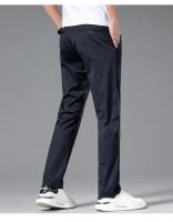 Pantalones Casuales Ultrafinos Para Hombre Verano Algodón De Seda Con Elasticidad Alta Secado Rápido Pantalones Rectos Negocios Estilo Coreano - details 14
