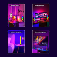 Lámpara LED RGBIC 30cm Pack De 2 Decoración De Habitación Luz De Ambiente Para TV PC Juego De Gaming Control Remoto Dimmer - details 1