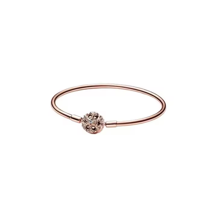 Pulsera Pandora Moments Rose Copo de Nieve 582338C01 - 1