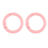 5Pcs/Lot Anillo Metálico 25mm Con Abrazadera De Resorte Clip Para Cadena De Perros Accesorios Para Joyería DIY Hebilla De Llavero Con Gancho Abrepuertas - details 6