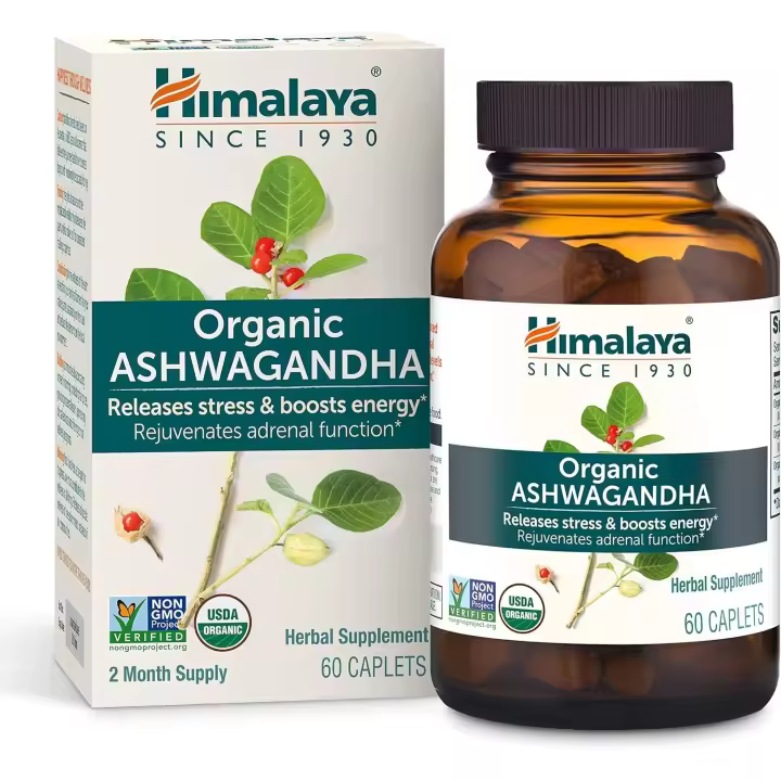 Himalaya Ashwagandha Organic 60 Cápsulas - 1