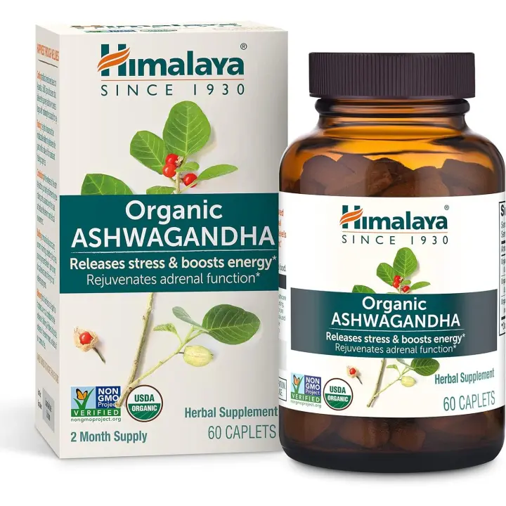 Himalaya Ashwagandha Organic 60 Cápsulas - 1