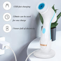 Limpieza Facial Sonic Espuma Máquina De Spa Galvanica Set De Cepillo Para Piel Limpieza Profunda Eliminación De Quistes Set De Cepillo De Limpieza Facial - details 7