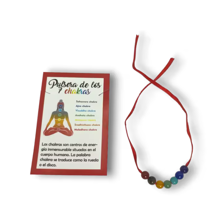 Pulsera de los 7 Chakras Pulsera de Hilo Rojo - HOSTENATURA - 1