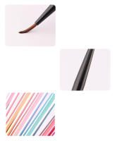 Cepillo De Uñas Colorido Para Gel UV Liner Cepillo Plano Oval Unisex Herramienta De Arte De Uñas Pincel Universal Para Pintura Ombre - details 3