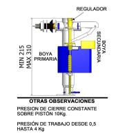 Hidrotecnoagua Grifo Flotador Dual WC Universal | Entrada Lateral e Inferior | Corte Instantáneo | Válvula de llenado WC - details 2