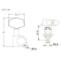 6pcs Tuners De Guitarra Eléctrica Y Acústica Con Enganches Sellados 3L3R Tuning Pegs Accesorios Para Guitarra - details 34