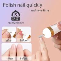 Herramienta De Manicura Eléctrica 5 En 1 Para Mujer Con Luz Portátil Mini Pulidora De Uñas Para Gel Y Maquillaje - details 10