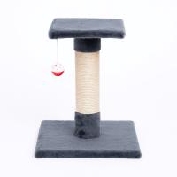 Sweet Home Cama para Gatos Con Rascador y Un Nivele - Rascador con Juguete Para Gato Gris - Pets Family - details 1