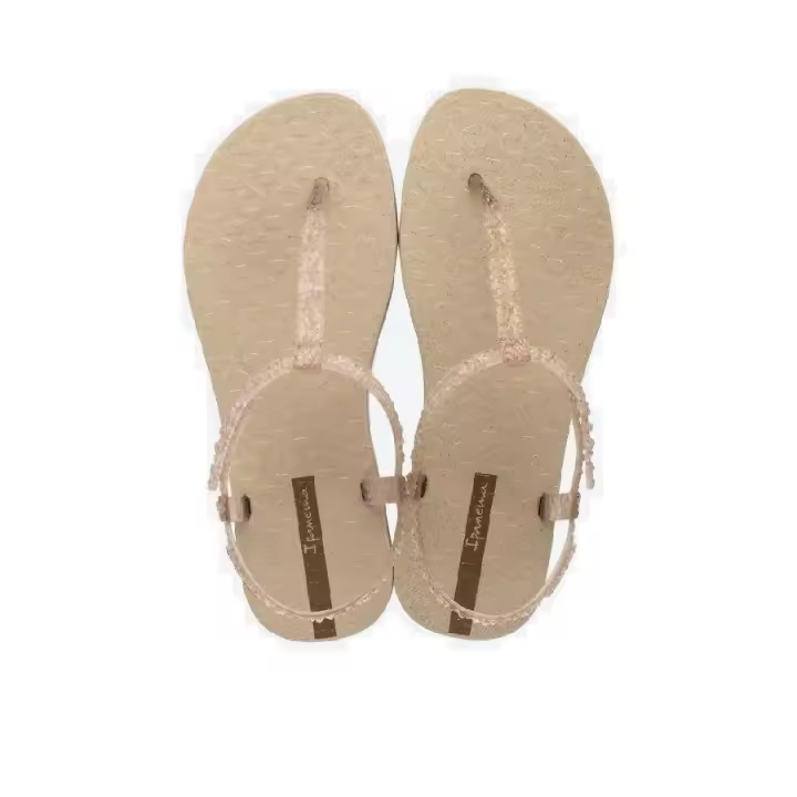 IPANEMA CLASS GLITZ FEM SANDAL BEIGE/ORO AB149 - 1